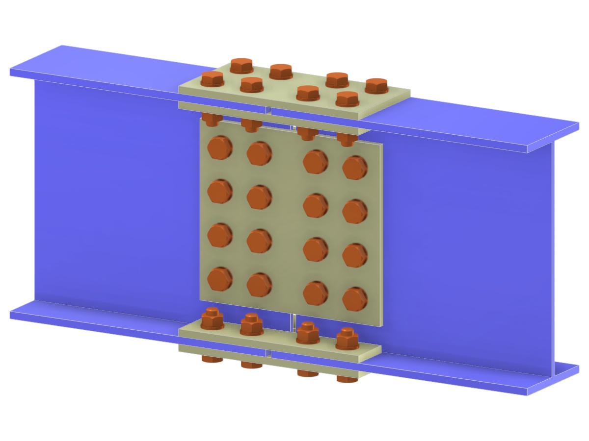 Model 006195 | Beam Splice with Flange and Web Splice Plates