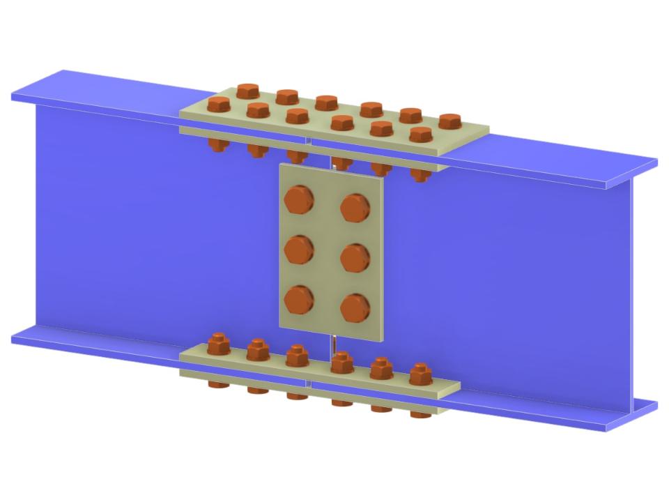 Model 006193 | Beam Splice with Flange and Web Splice Plates