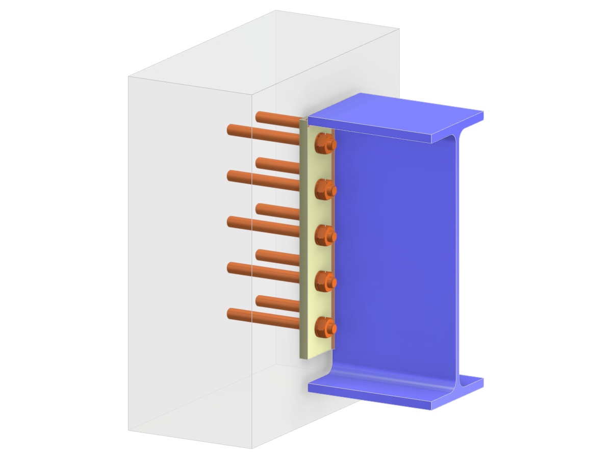 Model 006238 | Beam Anchoring | Vertical Partial-Depth Base Plate