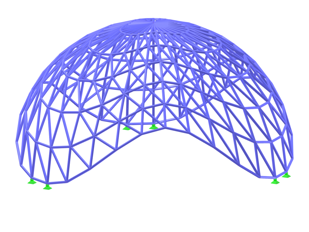 Model 004945 | Semi-Sphere Shell Model Using Members