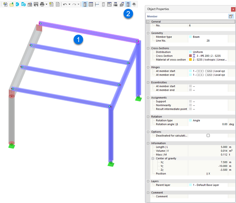 Member object properties