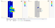Fig. 12 - Equivalent Stresses and Plastic strain of M24-tp-20mm model and design check.