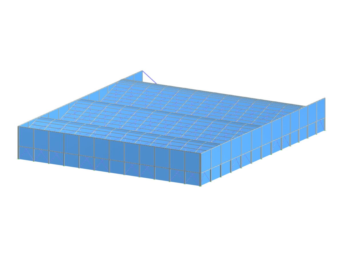Model 006297 | Demountable Lightweight Sports Hall