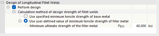 Design of Longitudinal Fillet Welds for AISC 360