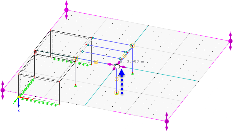 Moving grid graphically