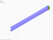 Secondary torsional moment Mt,sec on an I-section restrained on one side with warping restraint in RFEM 6