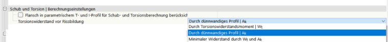 Torsional Resistance Setting