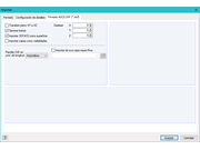 Configuración detallada para la importación de DXF