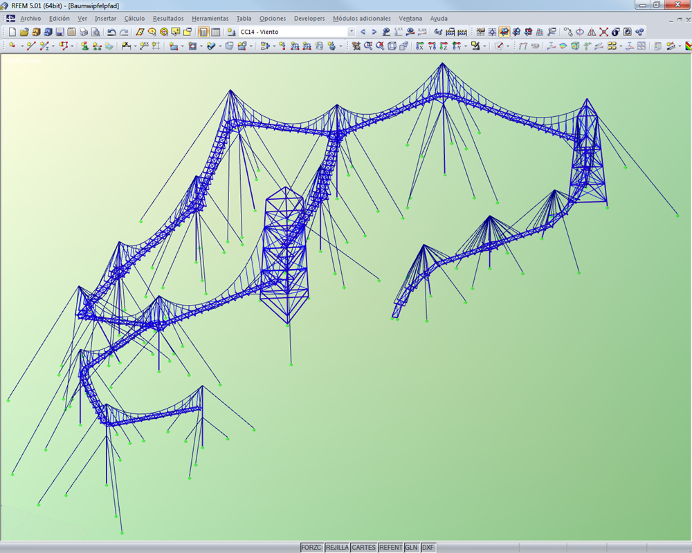 Skywalk allgäu - Sendero sobre las copas de los árboles, Alemania | Calculado con RFEM por Meyer+Schubart Wunstorf/Alemania | www.meyer-schubart.de
