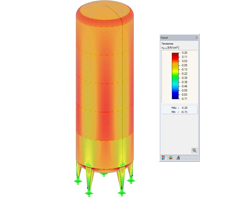 Silo en RFEM