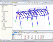 Fuerzas internas de la estructura de acero del techo