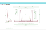 Bewehrungsplan - Schnitt Köchermitte, Blickrichtung in x