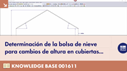 Erfassung des Schneesacks bei Höhensprüngen an Dächern nach EN 1991-1-3