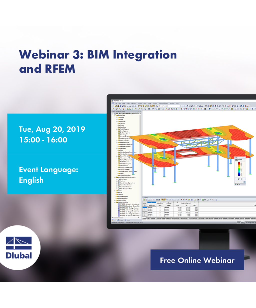 Seminario web 3: Integración BIM y RFEM