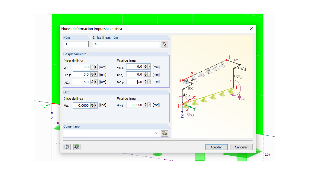 Lastart "Linien-Zwangsverschiebung"