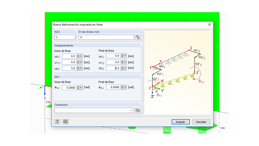Lastart "Linien-Zwangsverschiebung"