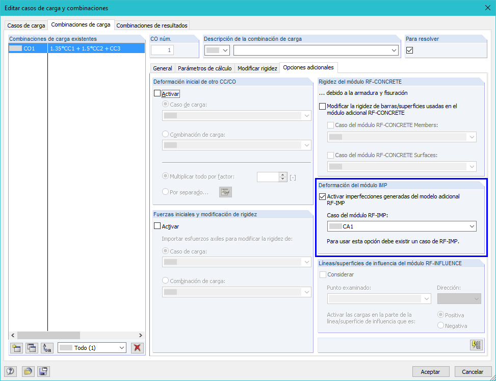 Vorverformtes FE-Netz in einer Lastkombination