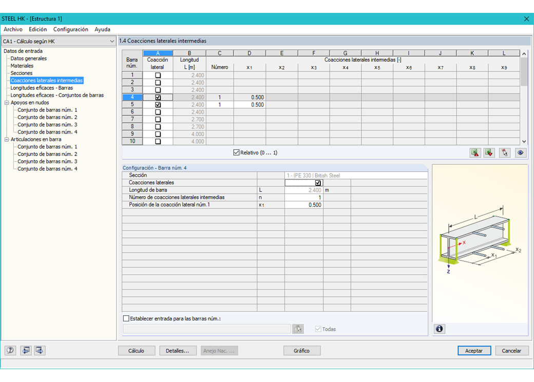 Seitliche Lagerungen