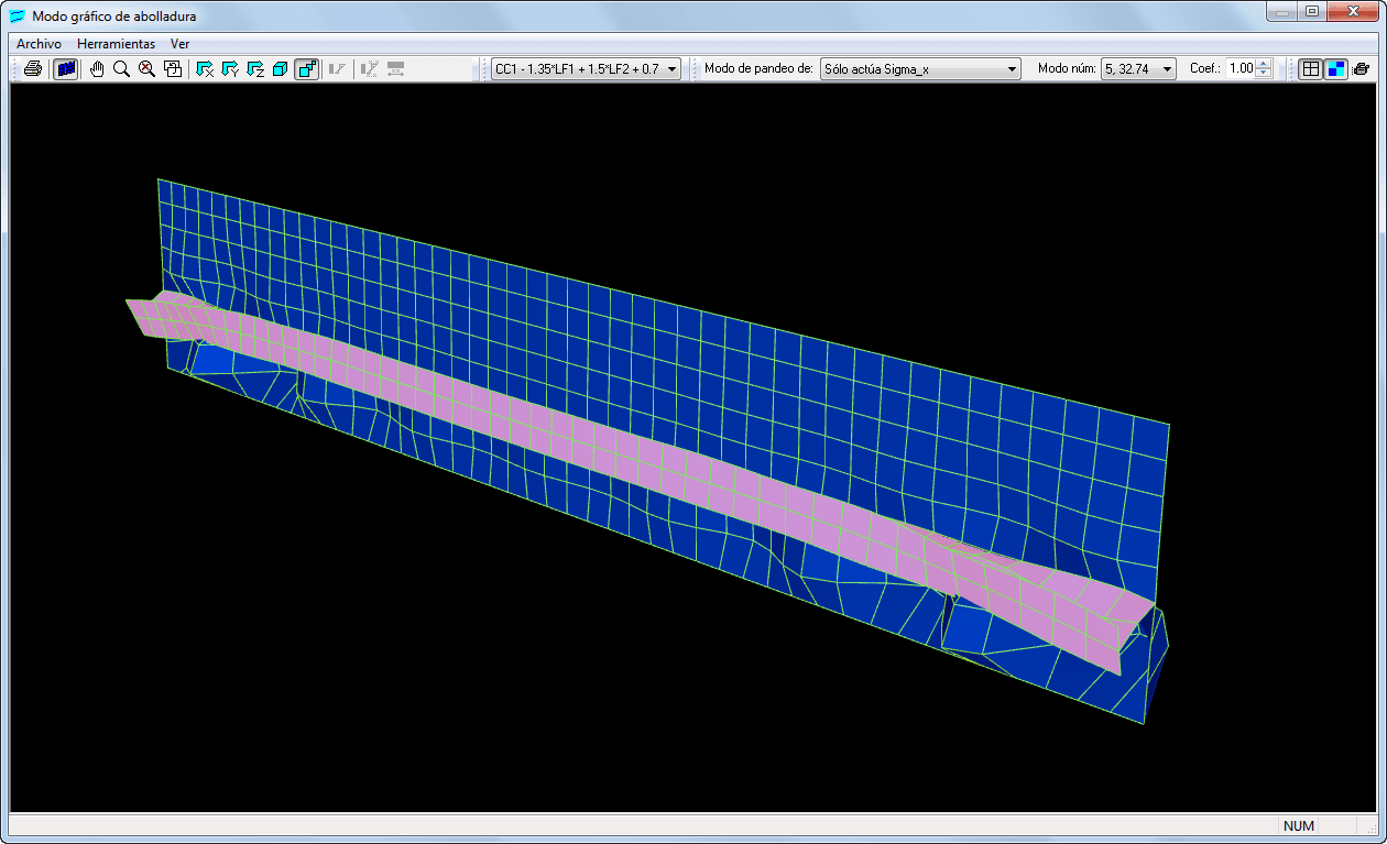 Grafische Darstellung der Beulfigur