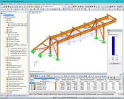 Visualización gráfica de los resultados del cálculo de RF-/TIMBER SANS en RFEM