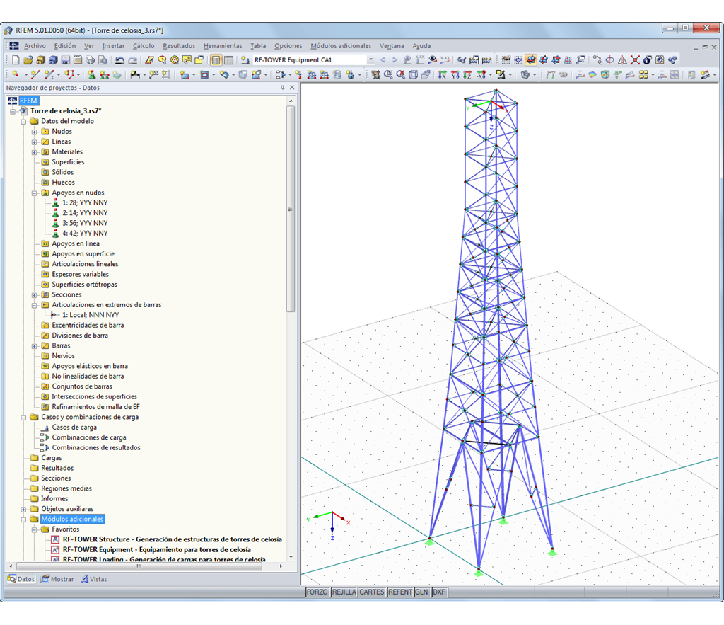 Mastdarstellungen in RFEM