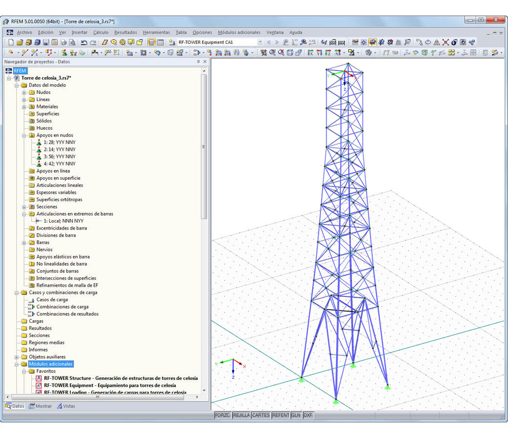Mastdarstellungen in RFEM