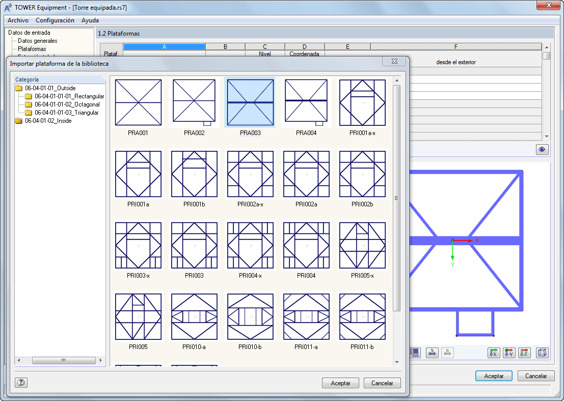 Bibliothek mit inneren Bühnen