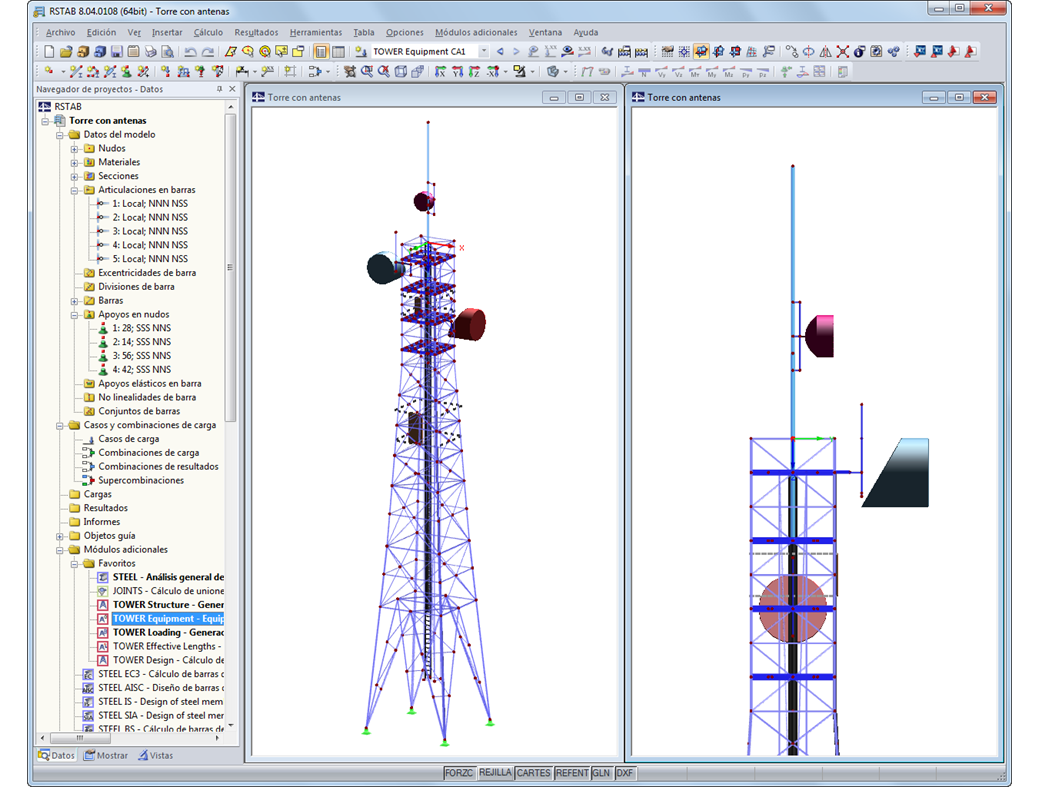 Exportiertes RFEM-Modell