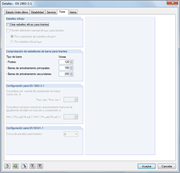 Detaileinstellungen für Gittermast