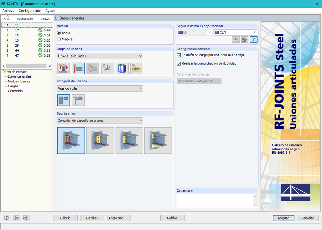 Ventana 1.1 Datos generales