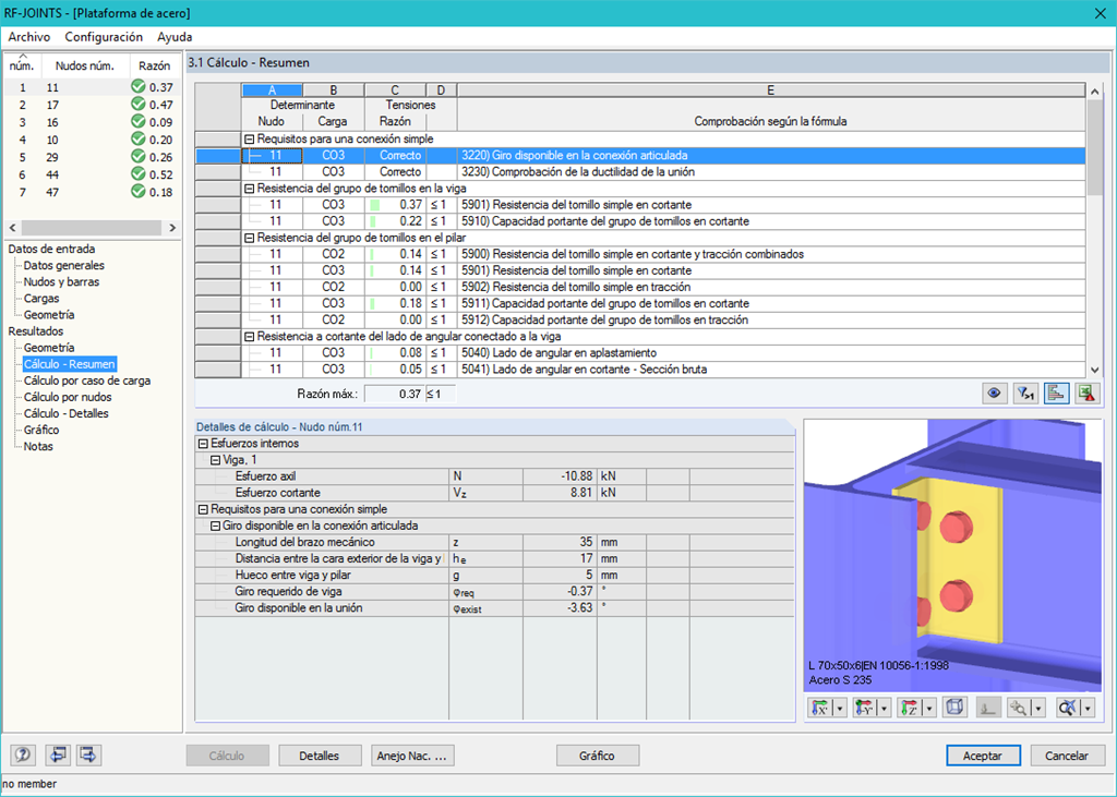 Ventana 3.1 Cálculo - Resumen