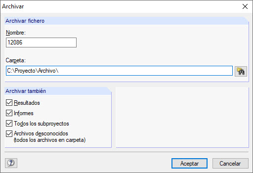 Archivierung von Projekten