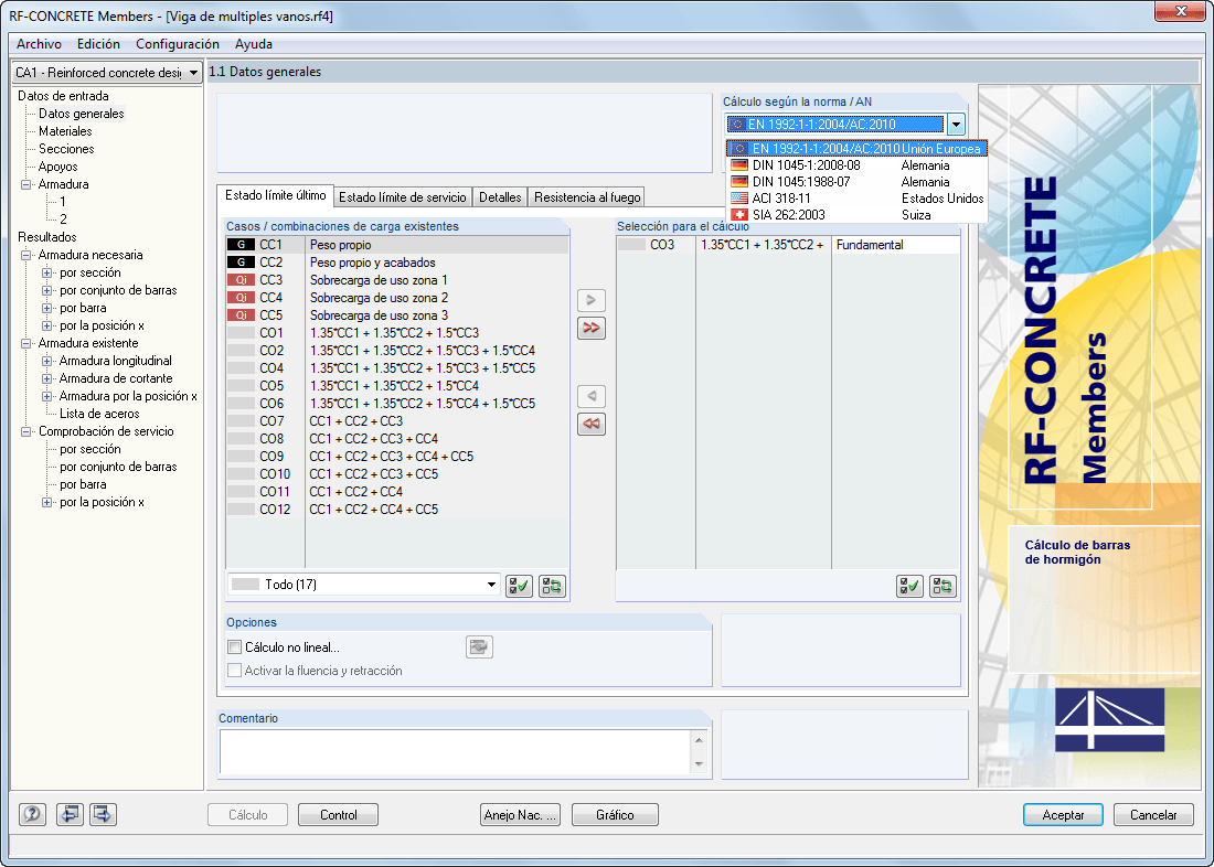 RF-BETON Flächen - 1.1 Basisangaben