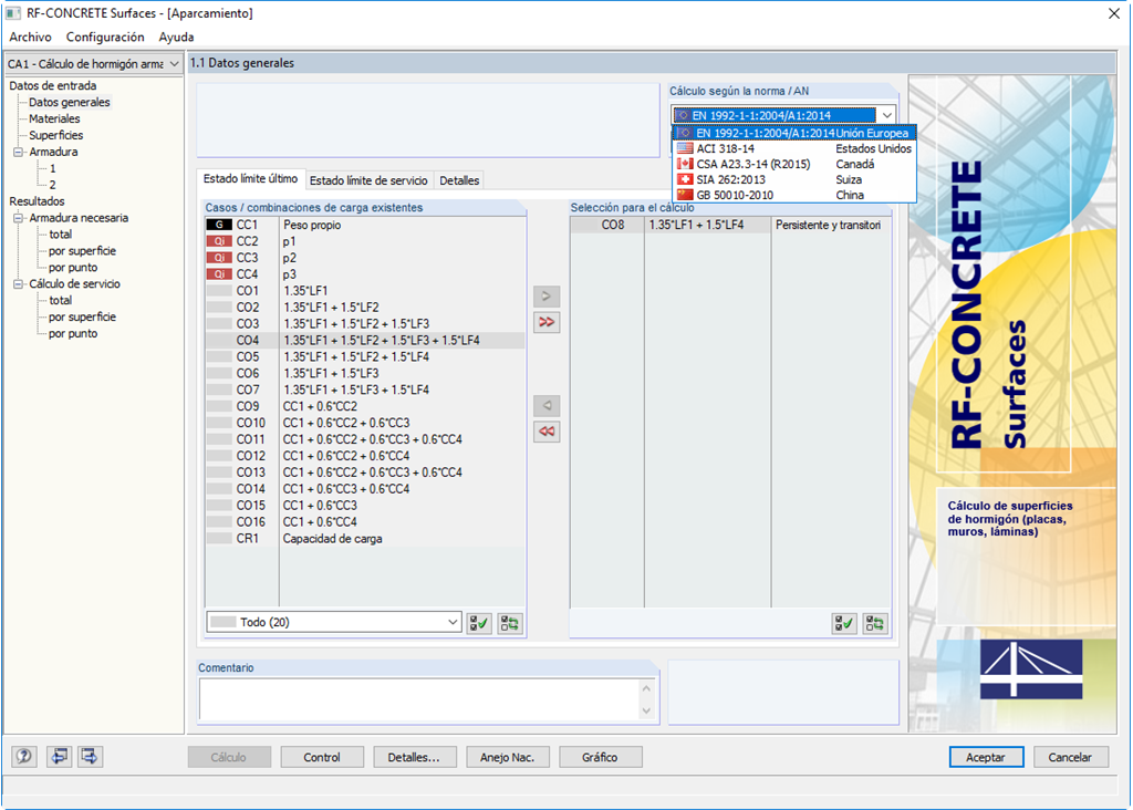 RF-BETON Stäbe - 1.1 Basisangaben