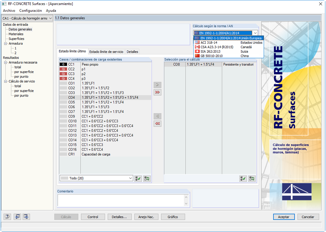RF-BETON Stäbe - 1.1 Basisangaben