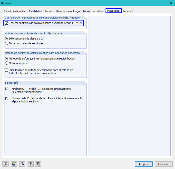 Activación del módulo adicional de plasticidad RF-/STEEL en RF-/STEEL EC3