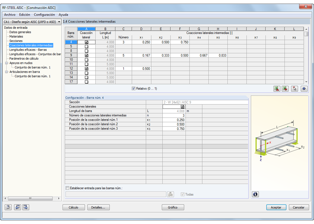 Seitliche Lagerungen