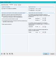 Detaileinstellungen zur Bemessung