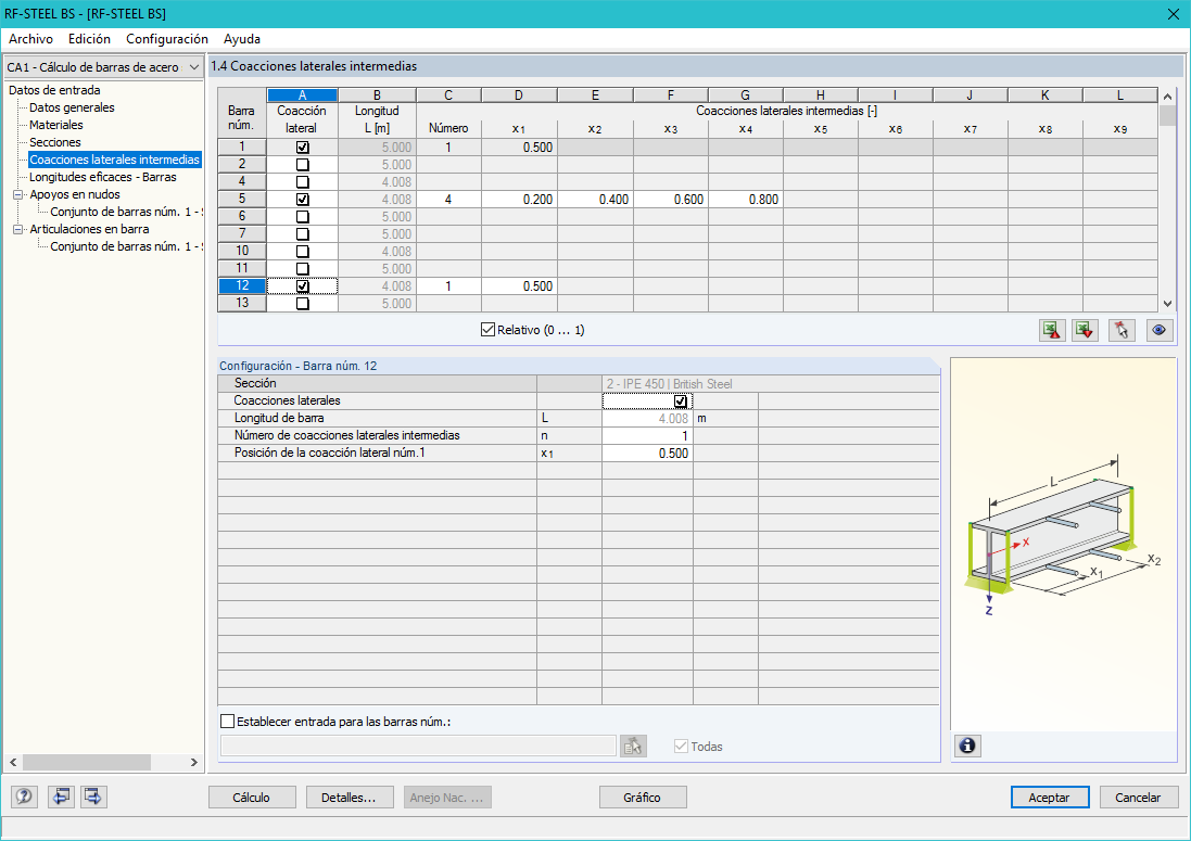 Seitliche Lagerungen
