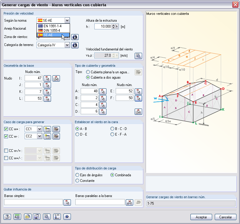 Schneelastgenerierung nach EN 1991-1-3