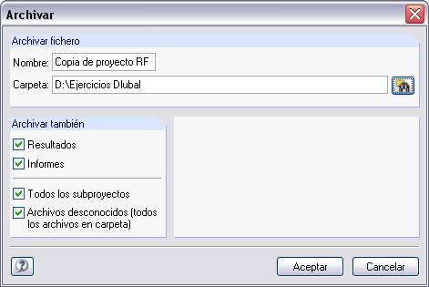 Archivierung von Projekten