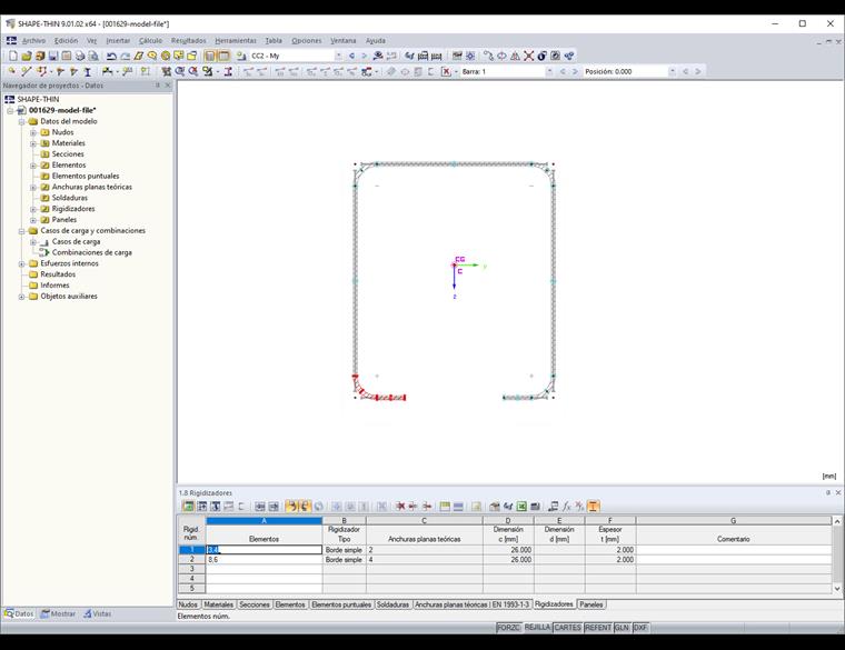 Tabla "1.8 Rigidizadores"