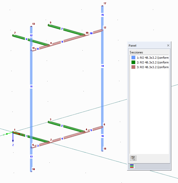 Soporte de antena con todas las barras