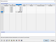 Erstellen der Parameter