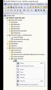 Navegador de Proyectos - Datos, Capas de fondo