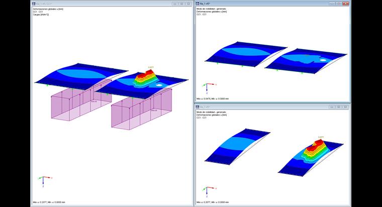Comparación de deformaciones