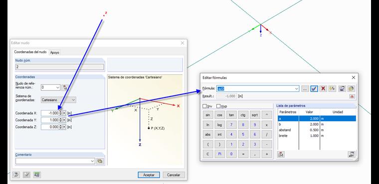 Imagen 03 - Parametrización de los nudos 1 a 4
