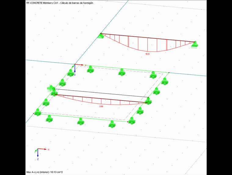 Resultado del cálculo del hormigón armado