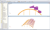 Caso simétrico de carga de nieve en RFEM