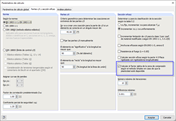 Cuadro de diálogo "Parámetros de cálculo"